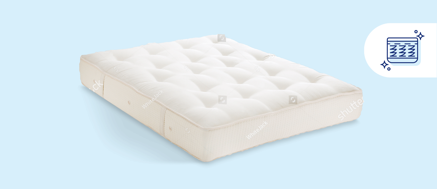 Stock photo of an innerspring mattress